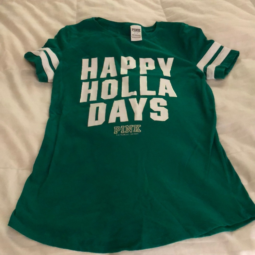 “PINK” short sleeve holiday tee